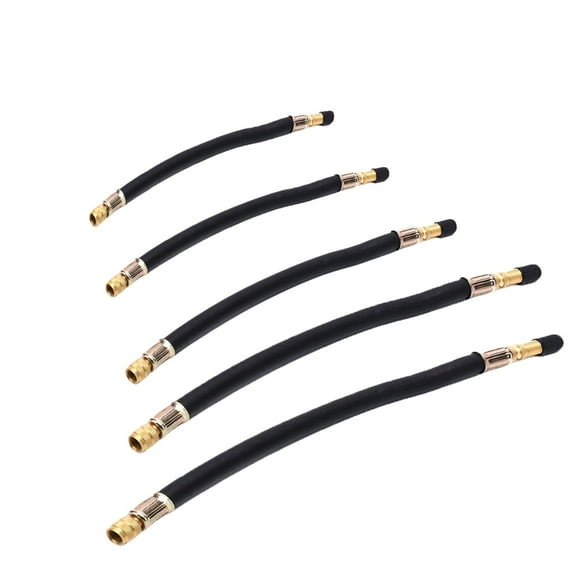 Rubber and Copper Extension Tube - American Style Tire Valves Stems Extender for Cars, Trucks, Motorcycles - Easy Installation, Durable Construction