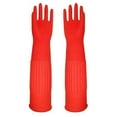 Rubber dishwashing gloves,Reusable Dishwashing Cleaning Gloves with