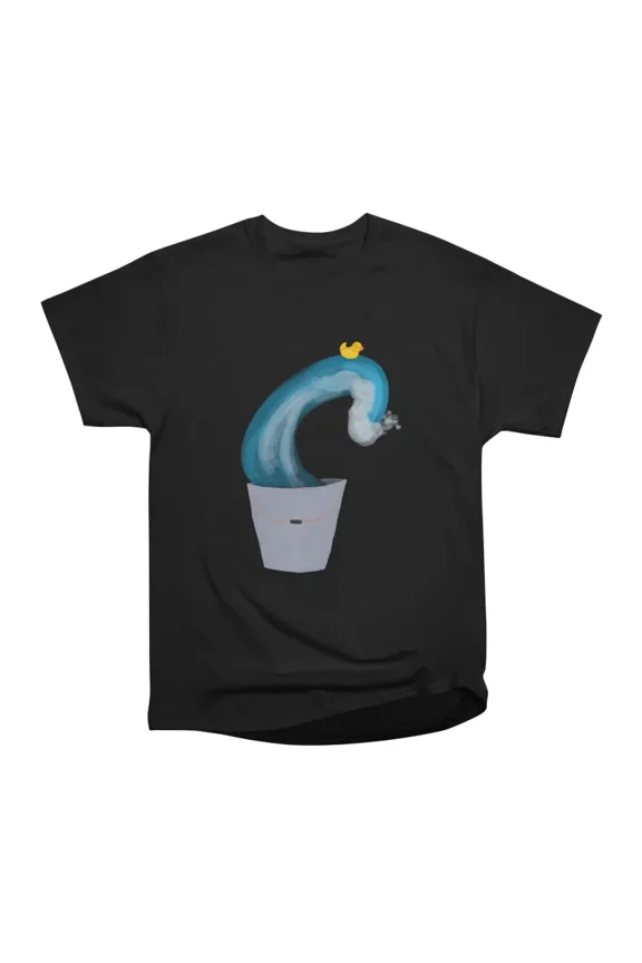Rubber duck on wave in bucket T-Shirt Tee Gift For Him Merch For Her Apparel For Friend