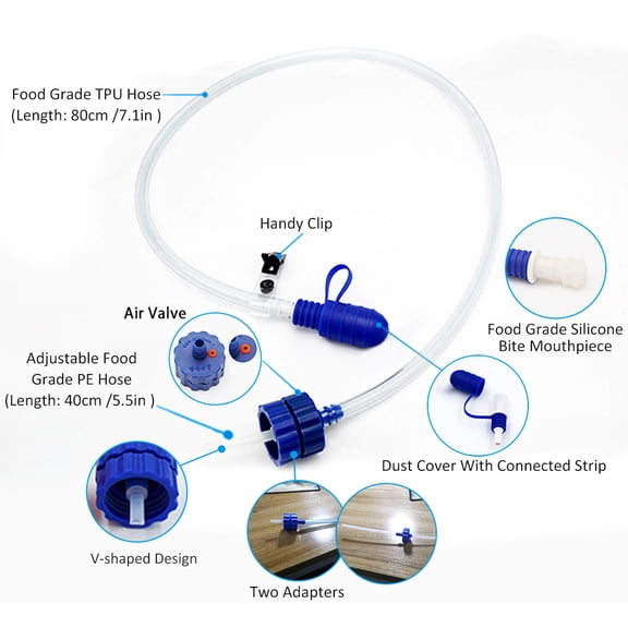 Rubber hose,Drink Tube Bottle Tube With Kit With Adapter Drink Water Mewmewcat Eryue Bottle Drink