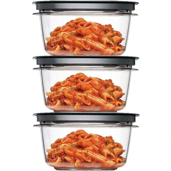 Rubber maid Premier 5 Cup Premier Food Storage Set 3 Tritan Containers 3 Grey Flex and Seal Lids 6 Piece Bundle Set Bundle