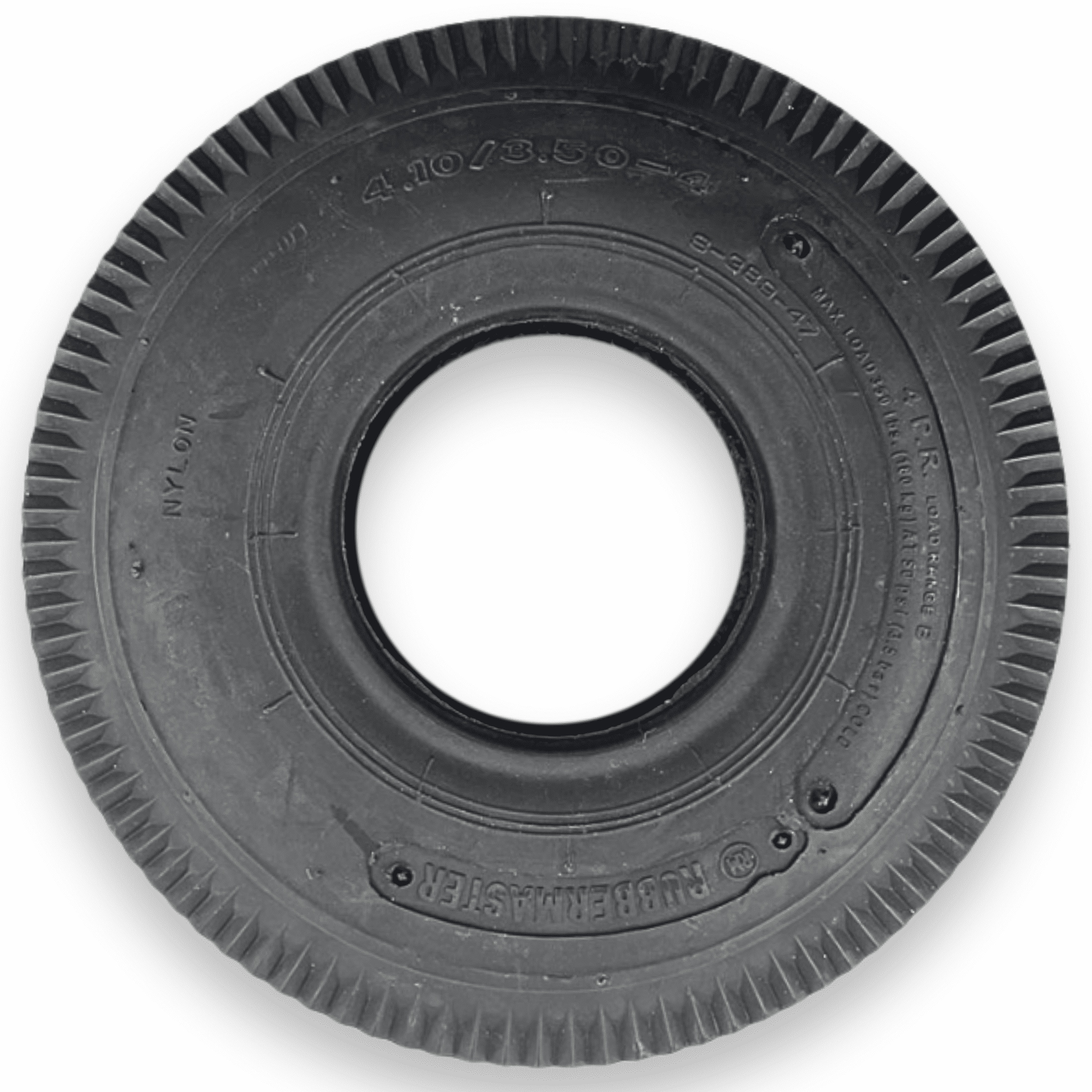 RubberMaster 4.10/3.50-4 Sawtooth 4 Ply Tubeless