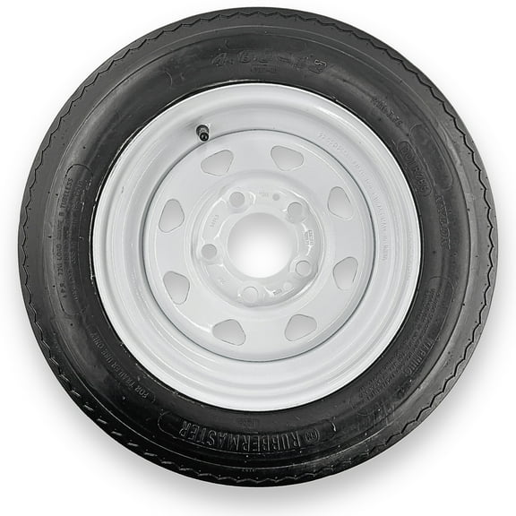 RubberMaster 4.80-12 4 Ply Highway Rib Tire and 5 on 4.5 Modular