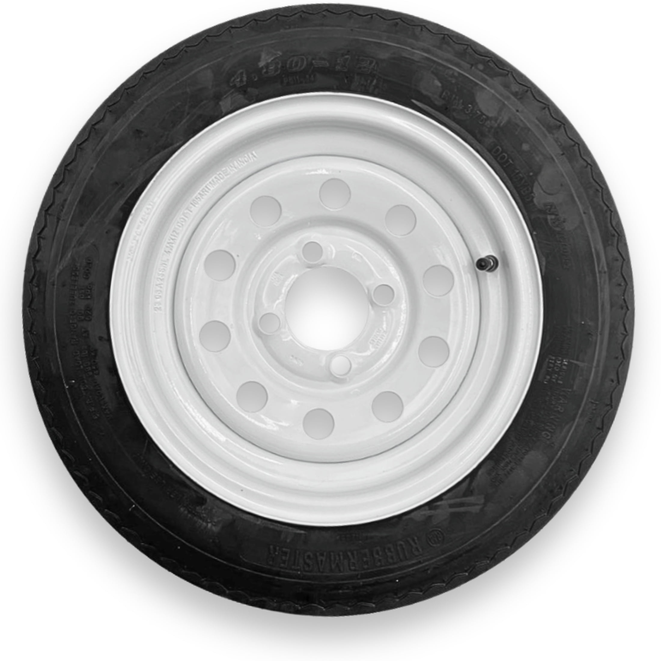RubberMaster 4.80-12 6 Ply Highway Rib Tire and 4 on 4 Modular ...