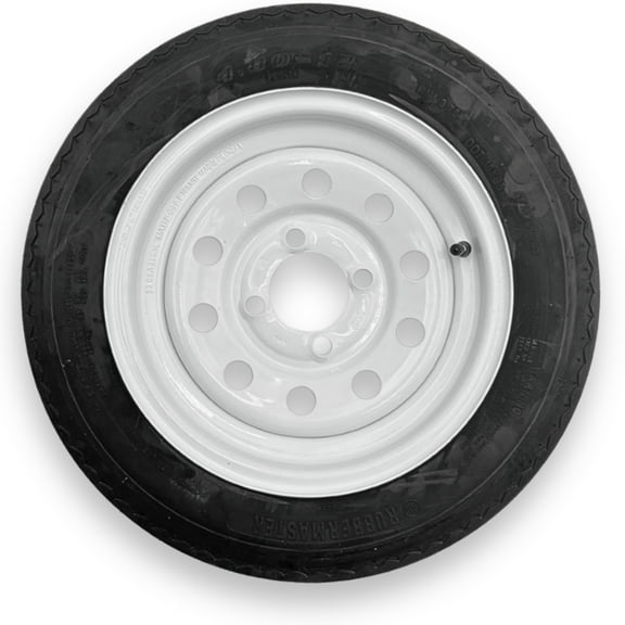 RubberMaster 4.80-12 6 Ply Highway Rib Tire and 4 on 4 Modular