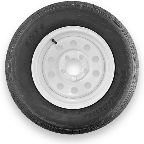 RubberMaster ST175/80R13 6 Ply Highway Rib Tire and 5 on 4.5 Modular