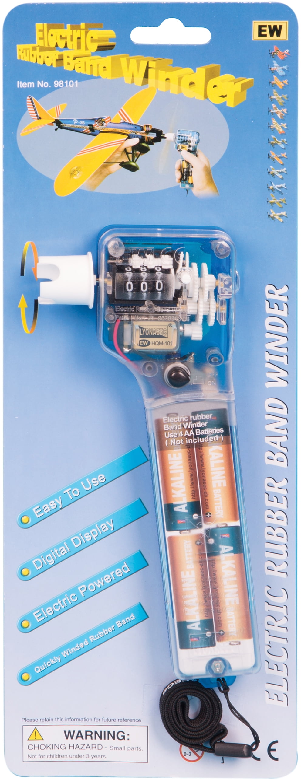 Rubberband Winder Battery Powered