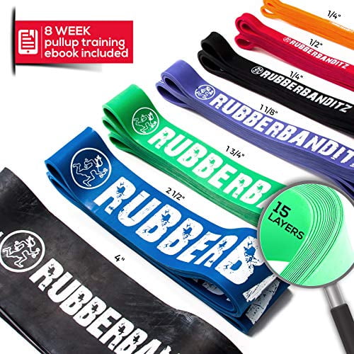 Rubberbanditz Pull Up Assist Resistance Bands Heavy Duty Loop Exercise Workout