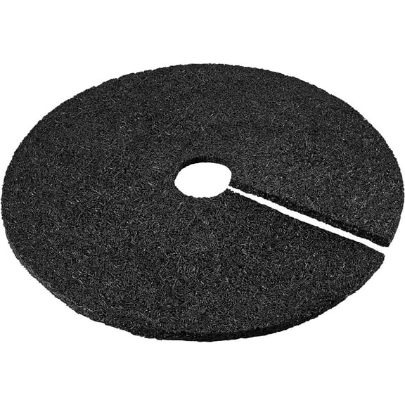Rubberific 24" Rubber Mulch Tree Ring - 3 Pack (Black)