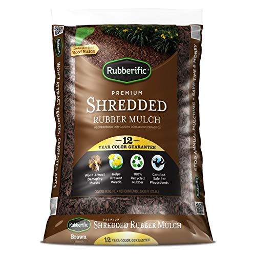 Rubberific Rubber Mulch Bagged Brown - .8 CF - 12 Year Warranty - image 1 of 1