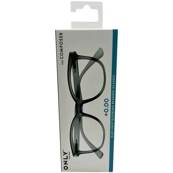 Rubberized Blue Light Blocking Glasses with Microfiber Case, Stylish, Durable Eyewear for Eye Strain Relief, Blocks Harmful Screen Light, Ideal for Work, Gaming, Reading, Daily Digital Use