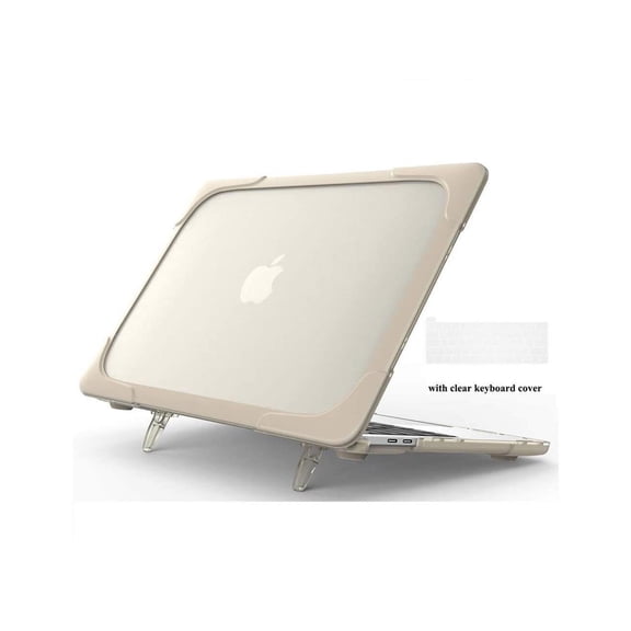 Rubberized Protective Case with Foldable Stand & Keyboard Cover for Apple Macbook Pro 16 inch 2021 2020 2019 Model A2141 with Touch Bar and Touch ID