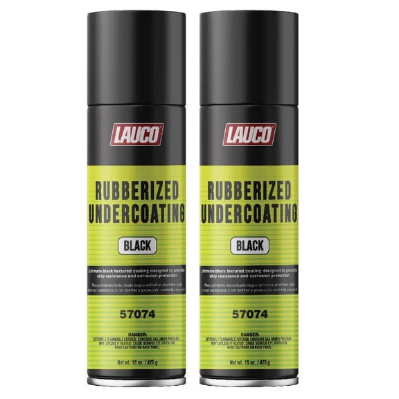 Rubberized Undercoating Black Aerosol Spray Can 15oz Quantity: 2 Pack
