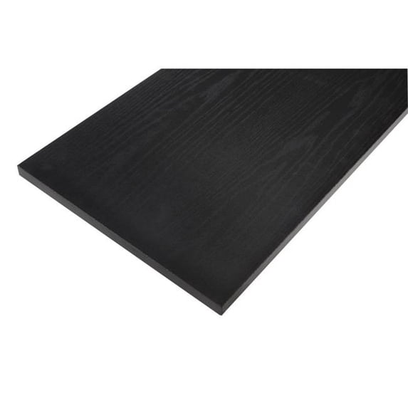 Rubbermaid 0.625 x 24 x 10 in. Black Wood Decorative Wall Shelf Board, Pack of 5