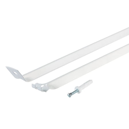 Rubbermaid 1.1" H x 12" W x 12" L Aluminum Support Brace/ Wall Anchor W/Drive Pin 1 pk