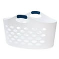 thumbnail image 1 of Rubbermaid 1.5 Capacity Flex N Carry Portable Flexible Laundry Basket, White, 1 of 4