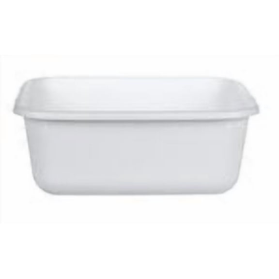 Rubbermaid 11.4 qt White Plastic Dishpan - 12.55 in. W X 14.45 in. L