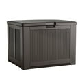 thumbnail image 1 of Rubbermaid 11" Width Deck Box, Medium, 74 Gallon, Brown, 1 of 8