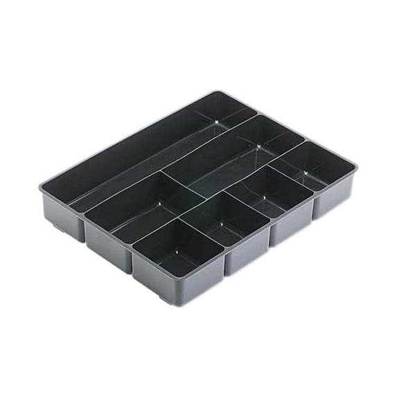 Rubbermaid 11906ROS Extra Deep Desk Drawer Director Tray, Plastic, Black