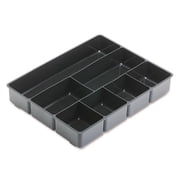 Rubbermaid Extra Deep Desk Drawer Director Tray, Plastic, Black -RUB11906ROS