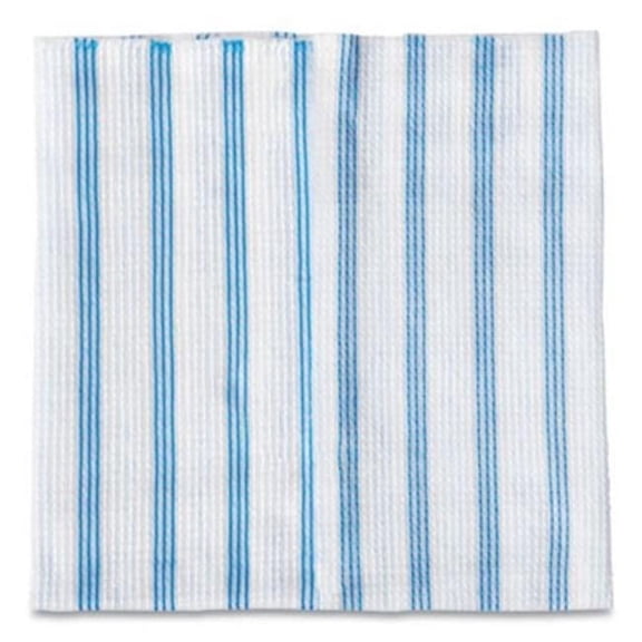 Rubbermaid 12 x 12 in. Commercial Hygen Stripes Disposable Microfiber Cleaning Cloths, Blue & White - 600 Per Pack