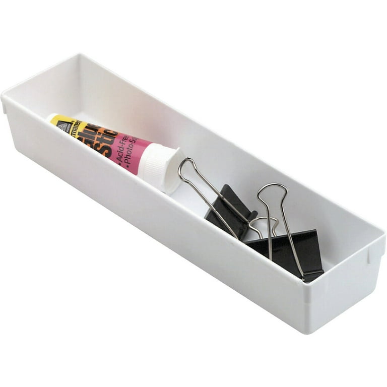Rubbermaid Interlocking Plastic Drawer Organizer, White