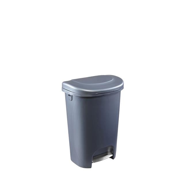 Rubbermaid  13 gal Premium Gray Step-On Trash Can - Pack of 4