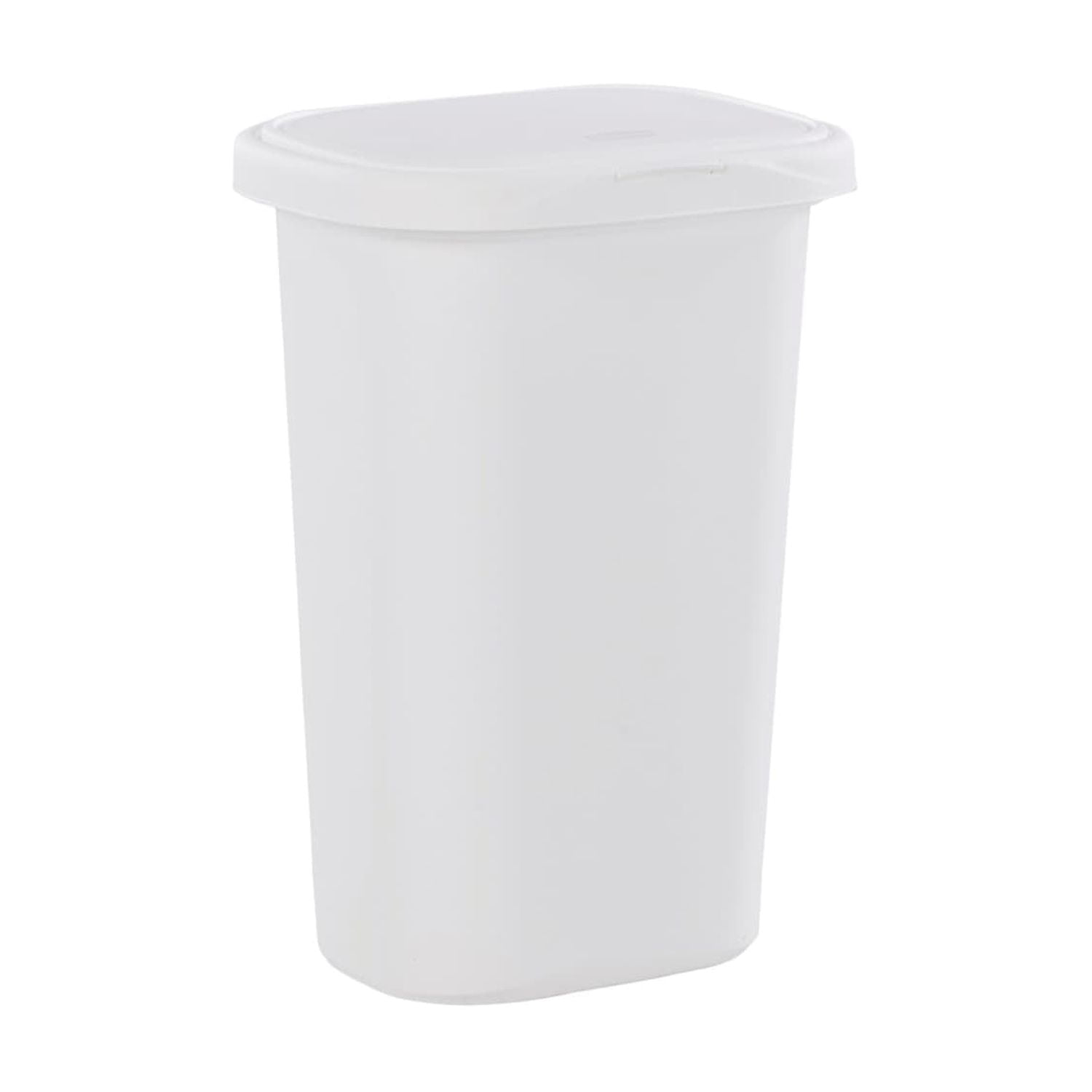 Rubbermaid 13G White Spring Top Trash Can