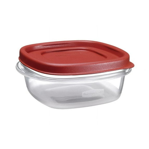 Rubbermaid® EasyFindLids™ Food Storage Container, 1.25 Cup, Racer Red