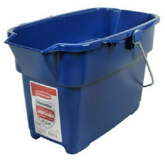 Rubbermaid 1793555 14 Quart Royal Blue Roughneck Cleaning Bucket - Quantity of 10