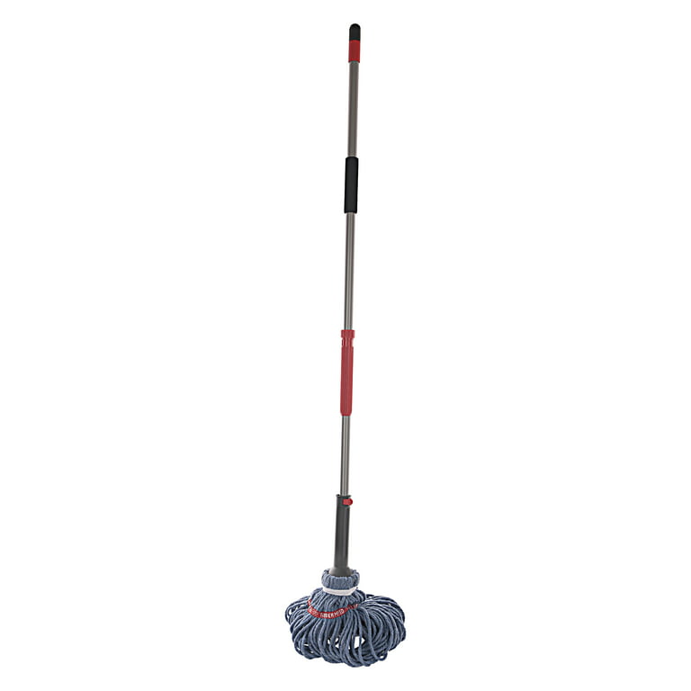 Rubbermaid 1809375 Self-Wringing Ratchet Blended Yarn Twist Mop with Handle  