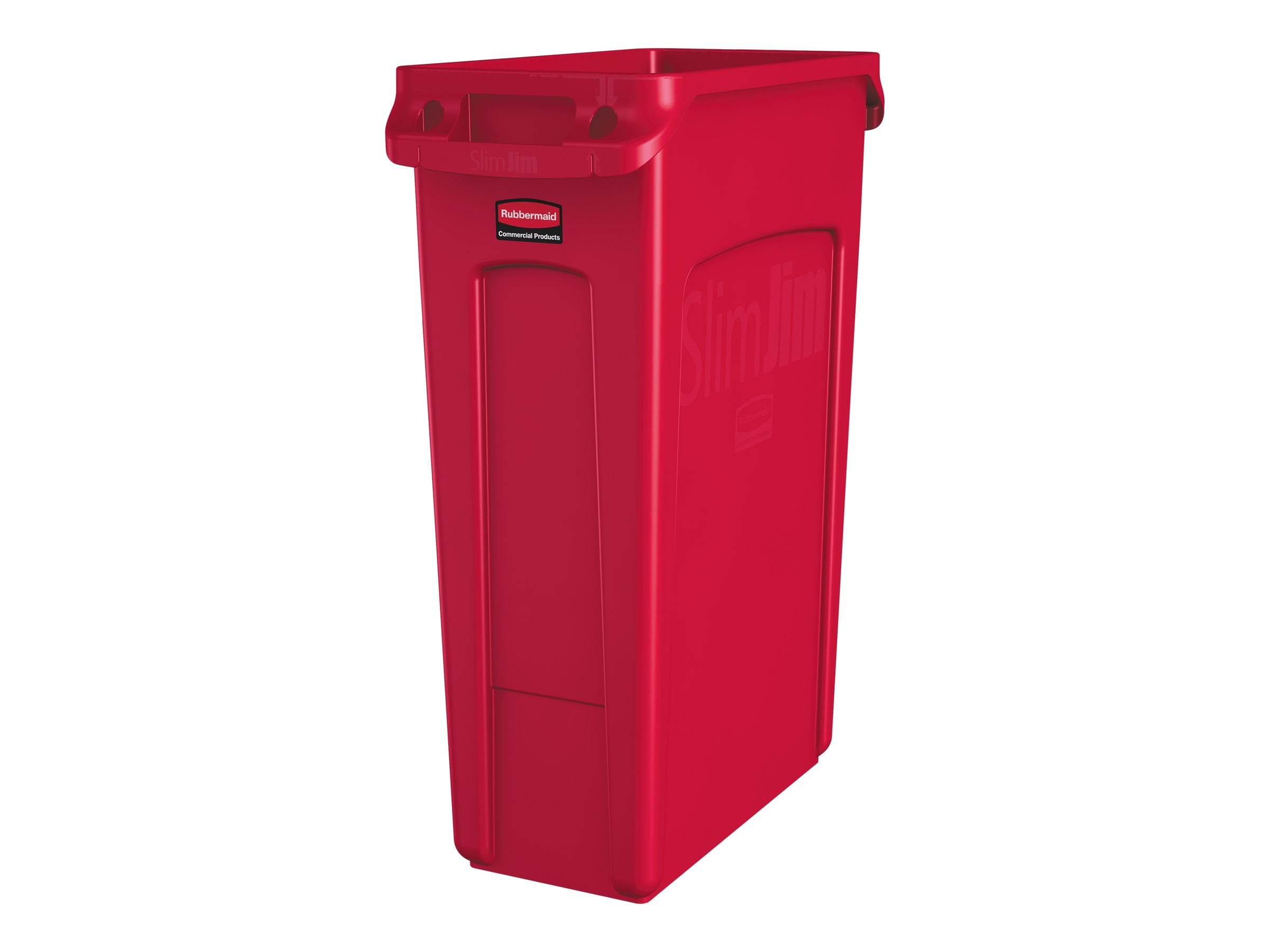 RUBBERMAID 1956189 23 gal. Red Plastic Rectangular Utility Container