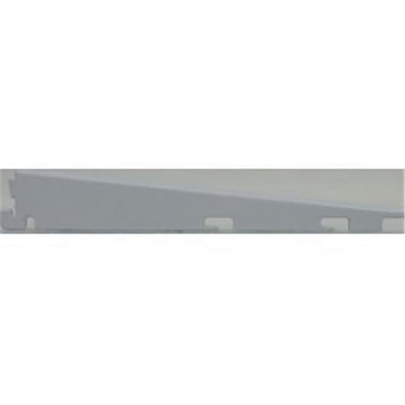 Rubbermaid Fast Track Bracket - Steel, Adjustable - 12 in, White