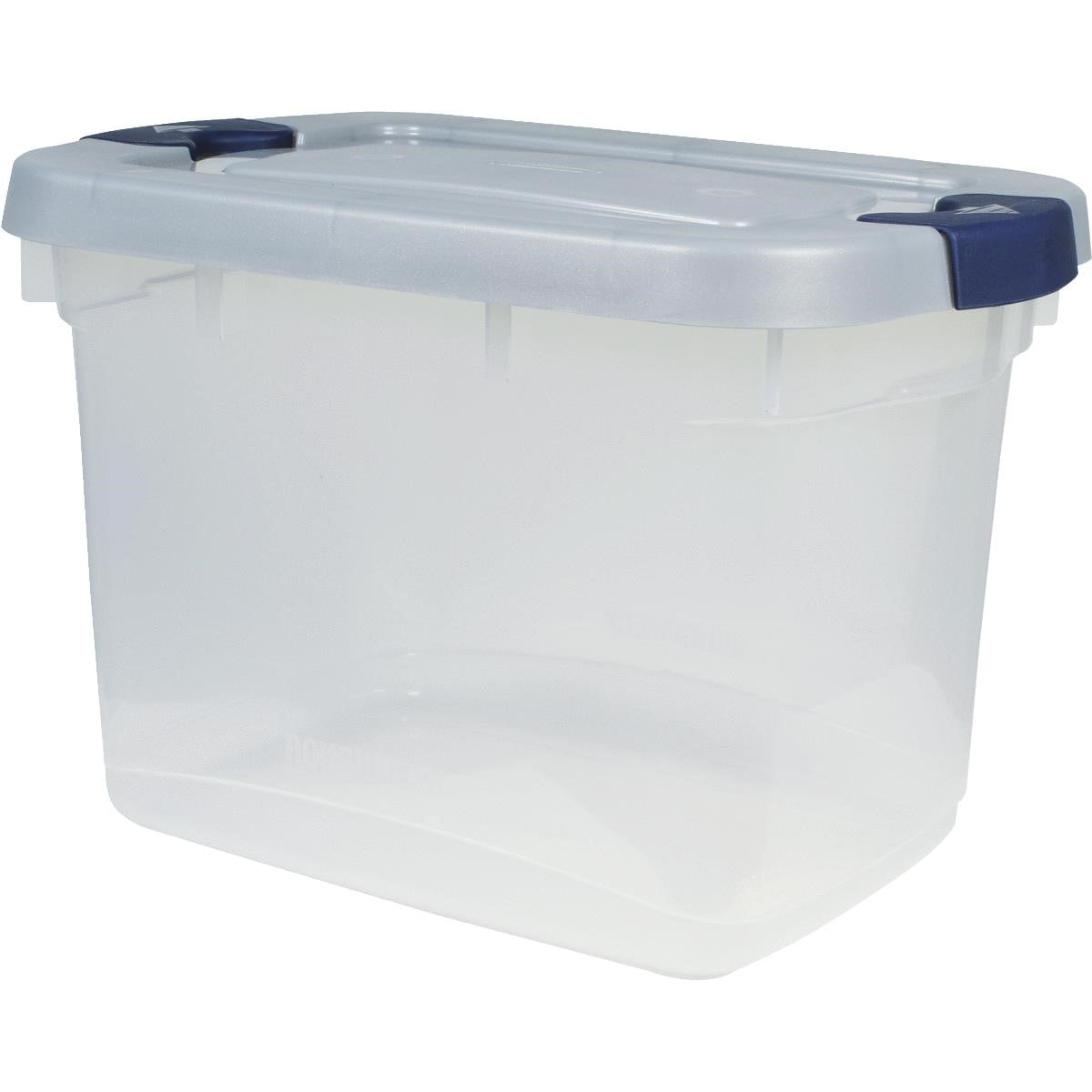 Rubbermaid Roughneck Clear 50 Qt/12 Gal Storage Containers, 50 Qt