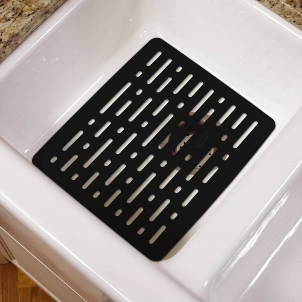 Rubbermaid Protective Kitchen Sink Mat with Microban Antimicrobial ...