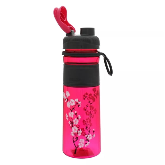 Rubbermaid 20 oz Design Series Chug Water Bottle Tritan Plastic, Red Cherry