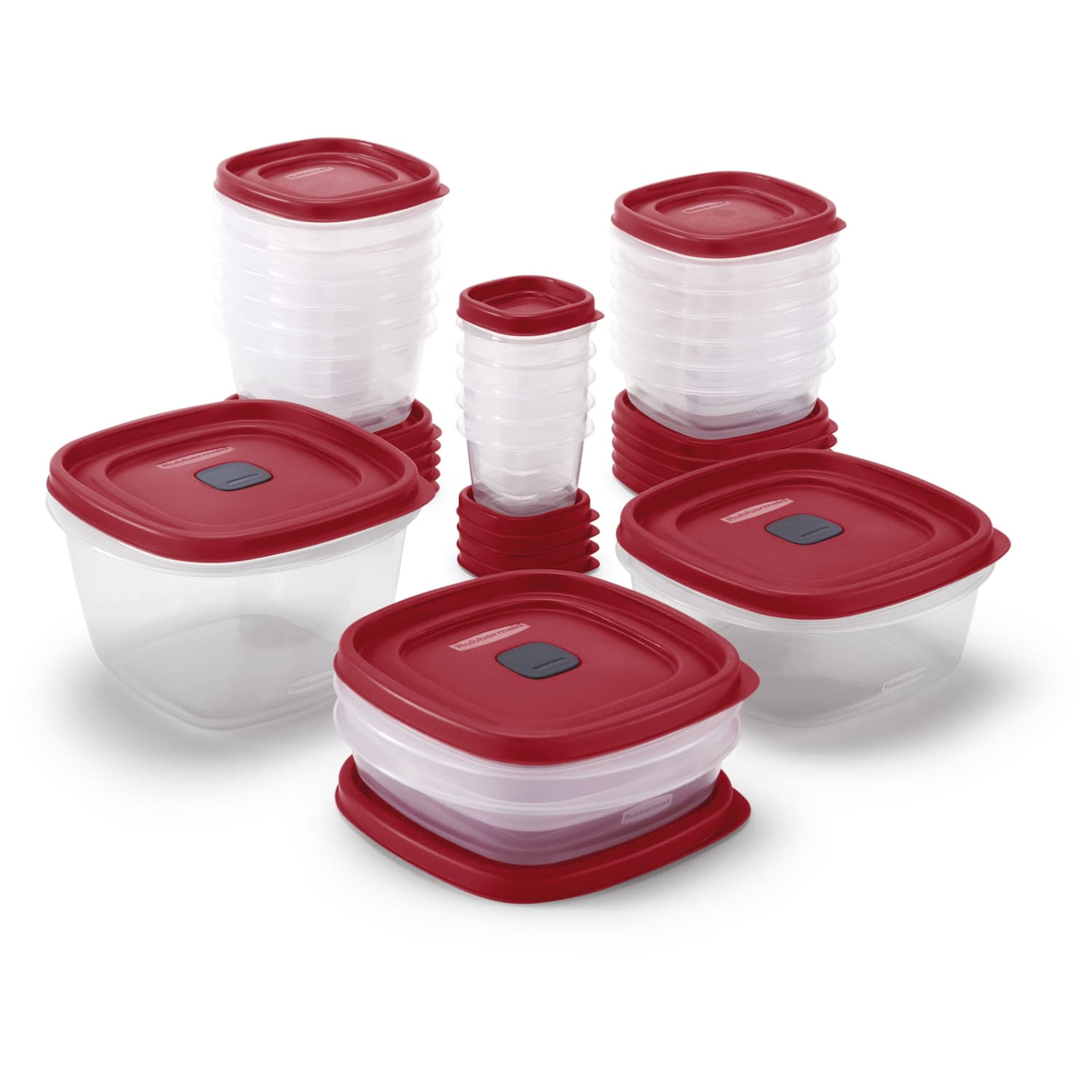 Rubbermaid Easy Take Along Vented Lids Food Storage Containers, 21