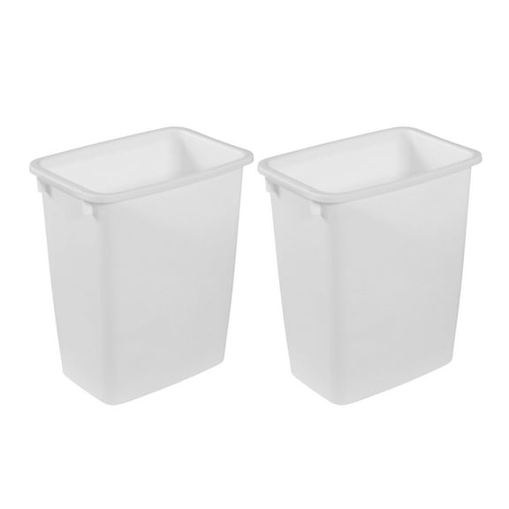 Rubbermaid 21 Qt Traditional Wastebasket Indoor Home Trash Can Container, 2 Pack
