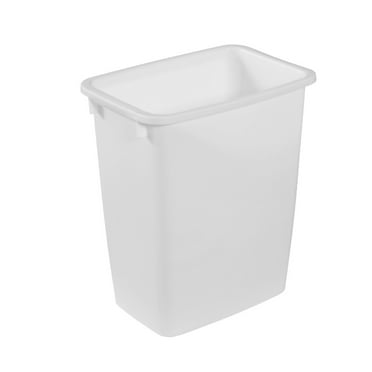 Rubbermaid 21 Qt Traditional Wastebasket Indoor Trash Can Container, White