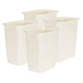 thumbnail image 1 of Rubbermaid 21 Quart Rectangular Kitchen Wastebasket Trash Can, Bisque (4 Pack), 1 of 5