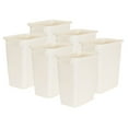thumbnail image 1 of Rubbermaid 21 Quart Rectangular Kitchen Wastebasket Trash Can, Bisque (6 Pack), 1 of 5