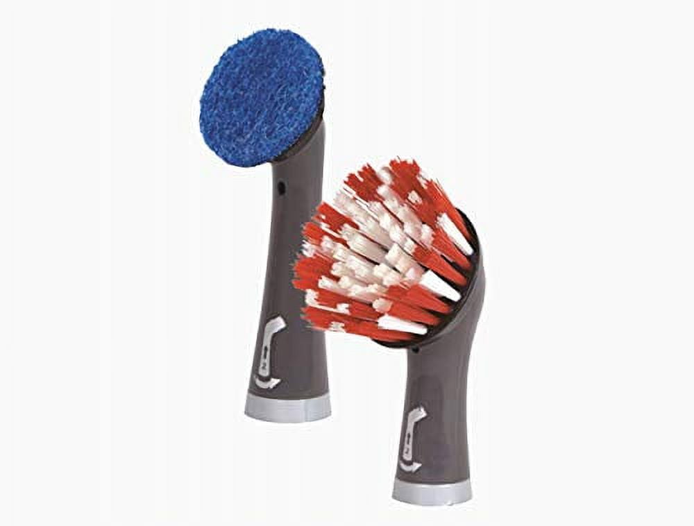  Rubbermaid Cleaning Power Electric Scrub Brush Microfiber  Refill Kit, 15 Pack, Red And Gray, Multi-Purpose Scrub Brush Refills  Compatible