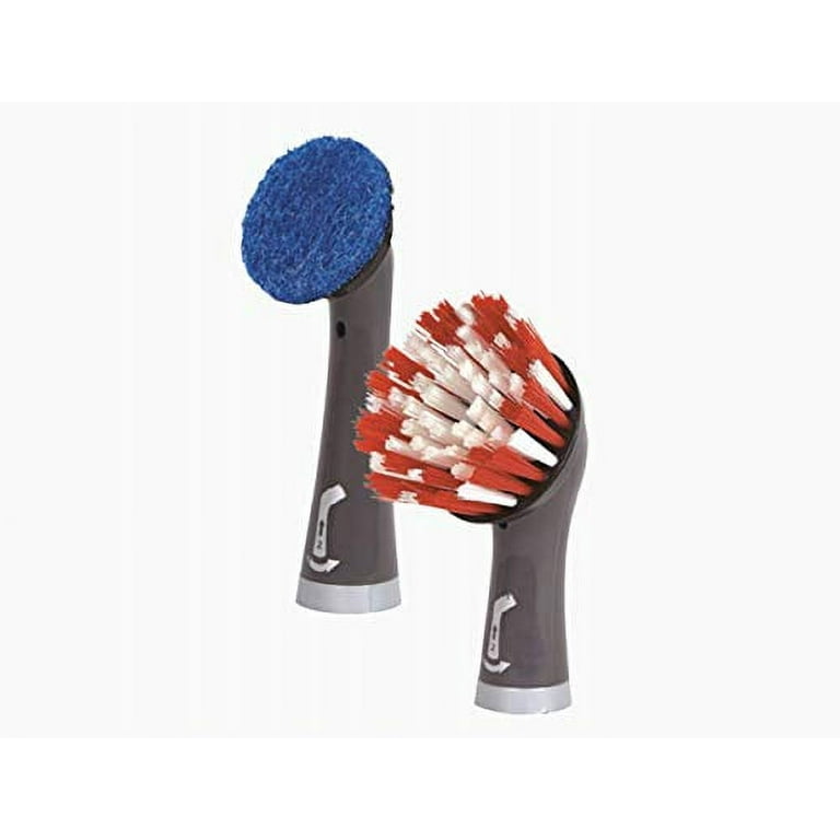 Rubbermaid 2115701 Cleaning Power Scrubber Bathroom Kit, 2 Pieces, Red and  Gray 
