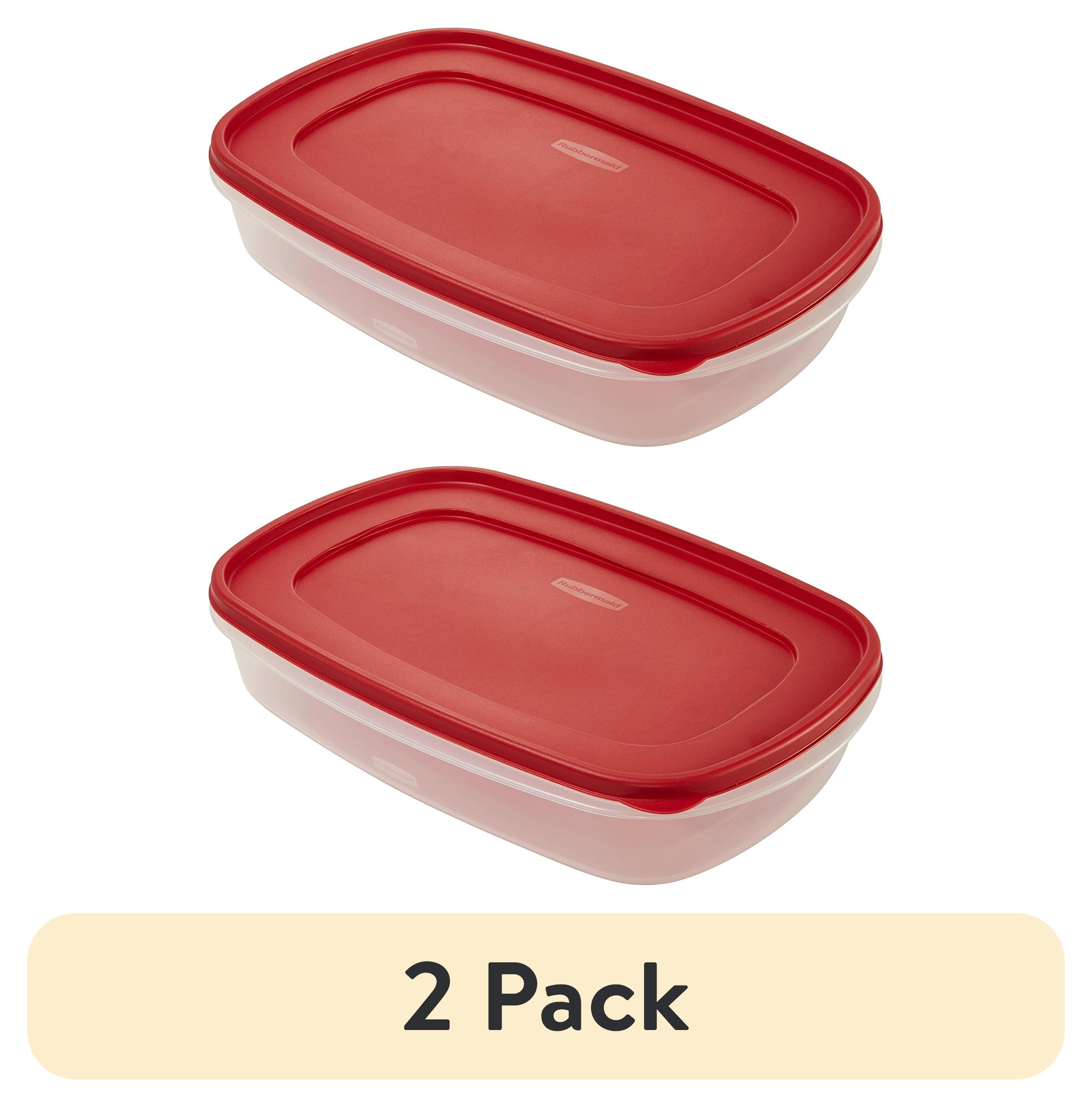 (2 pack) Rubbermaid 2184972 Food Storage Container with Easy-Find Lid, 1.5 Gallon - Walmart.com