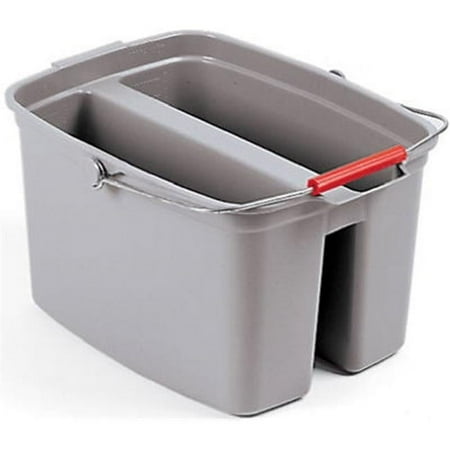 Rubbermaid 2628-88-GRAY 19 qt. Double Bucket- Gray Gray