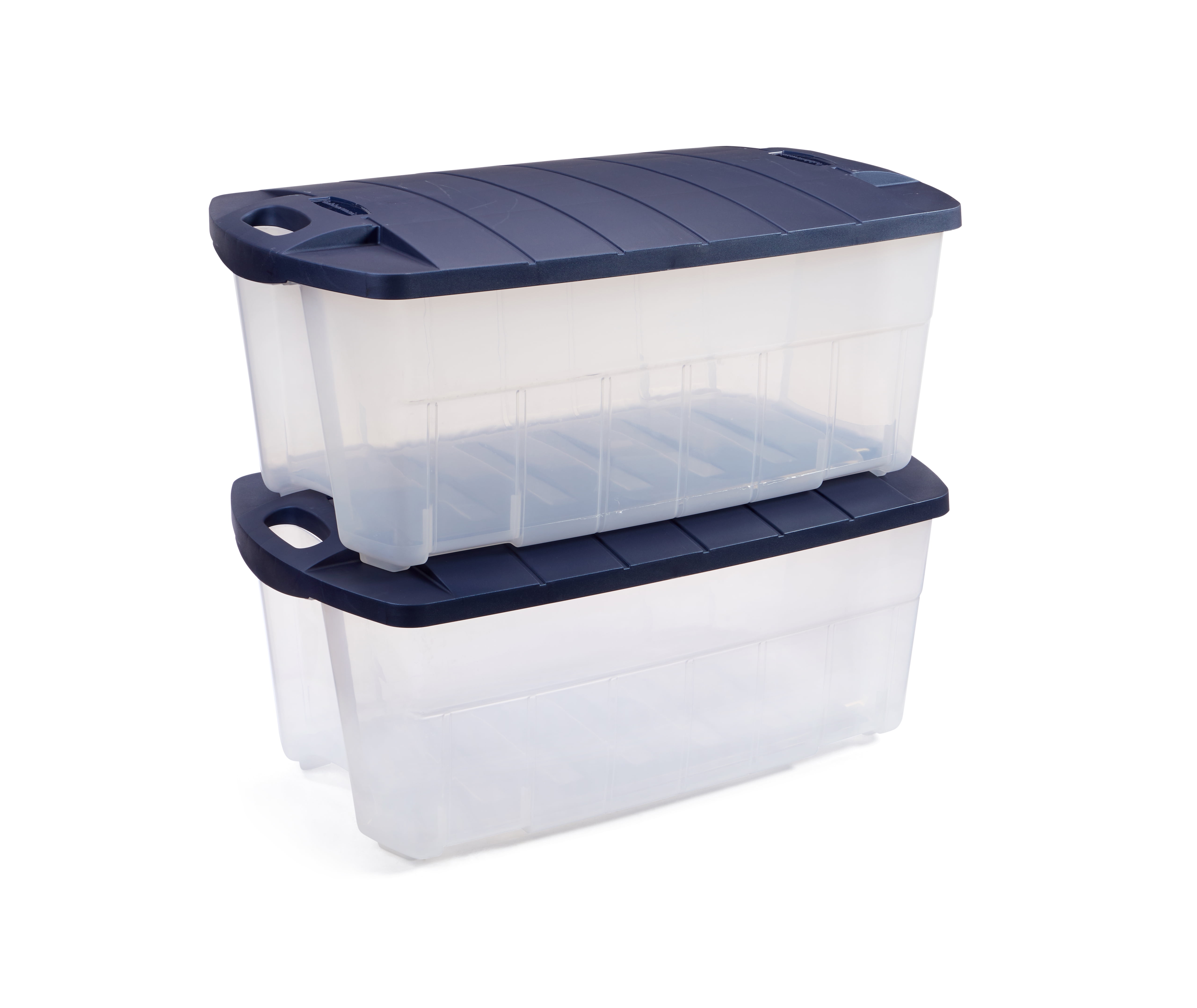Rubbermaid 28 Gallon Jumbo Storage Tote, Stackable, Snap-Tight Lid