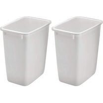Rubbermaid 2806TP-WHT 36QT Open Wastebasket, White Pack of 2