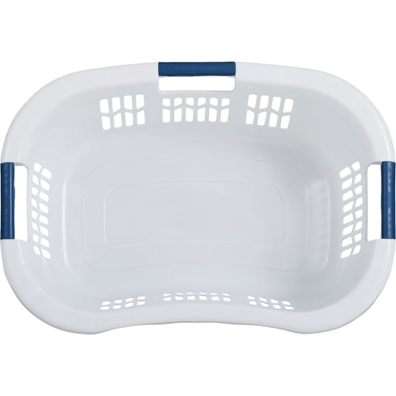Rubbermaid Hip Hugger Laundry Basket - Rounded Rectangle Shape - Pack of 6