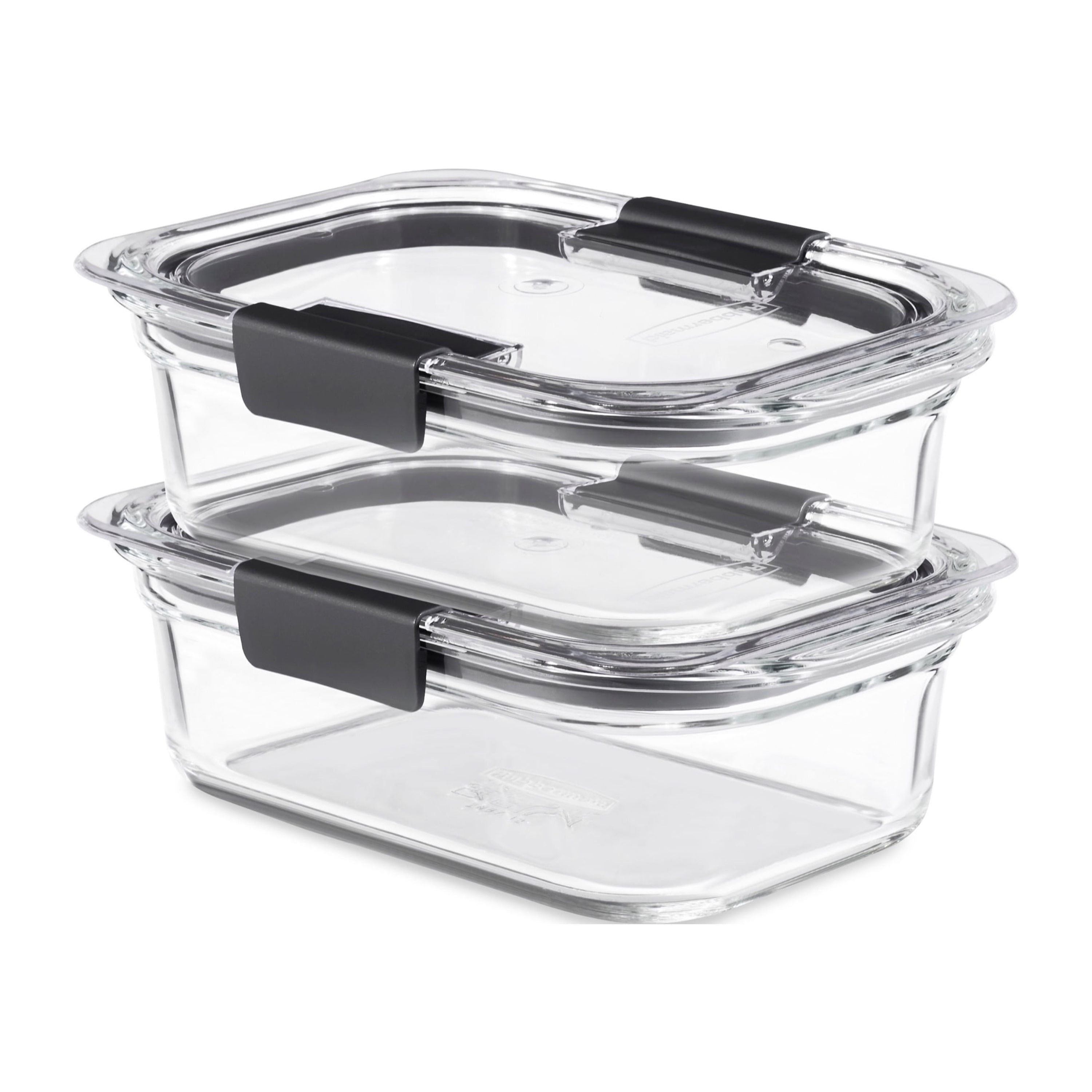 Rubbermaid 3.2 Cup Brilliance Glass Food Storage Containers, Set of 2