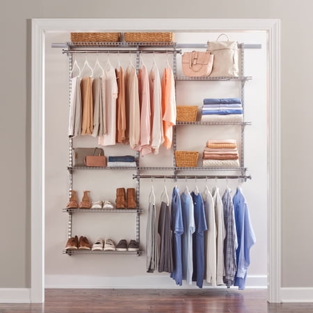 Rubbermaid Configurations Deluxe 3-6 foot Closet Kit Titanium